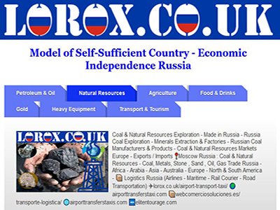Coal & Natural Resources Made in Russia - Traditional Products & Manufacturers Russia - Factories 📍Moscow Russia Exports - Imports